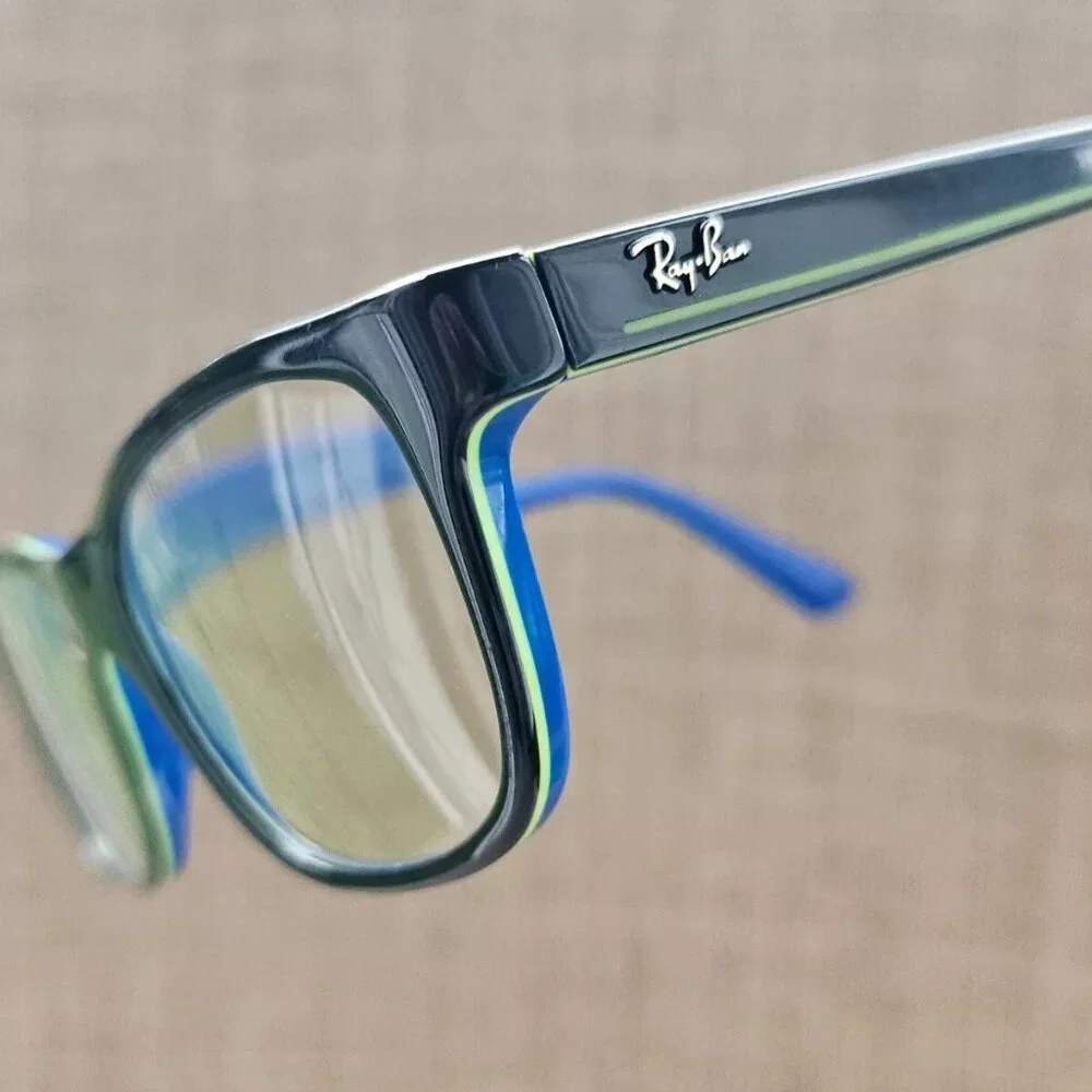 Ray-Ban Kids Youth Eyeglasses Frame Black/Blue Glasses RB1536 3600 46[]16 125